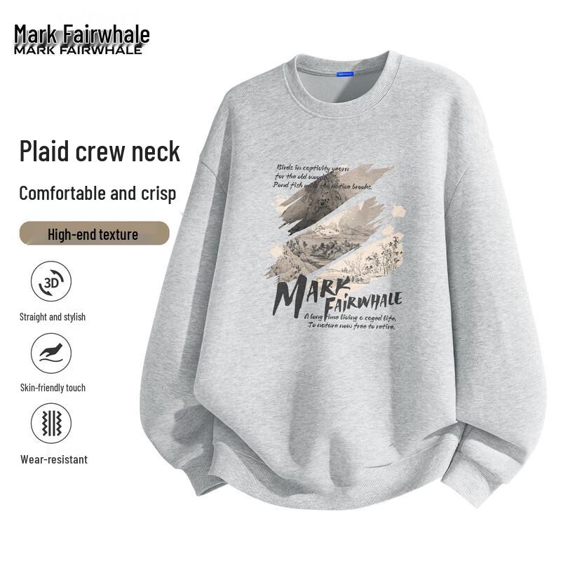 Mark Fairwhale Herren Locker Geschnittenes Rundhals-Sweatshirt