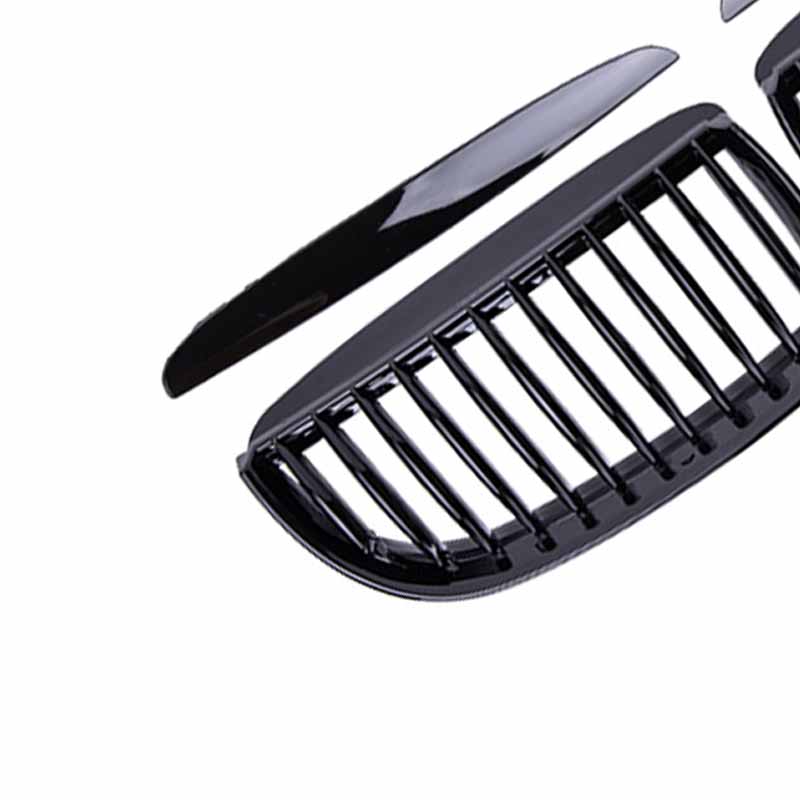 Car Front Bumper Grilles for BMW E90 E91 3 Series 323I 328I 335I 330I 325I 05-08 ABS Pulleco Grille Racing Grill Gloss Black