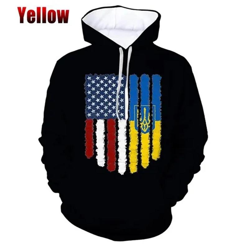 Amerikanische Flagge US Dream Emblem Hoodie Herrenbekleidung 3D-Druck USA Spirit Hoodies Damen Harajuku Mode y2k Pullover Kapuzenpullover
