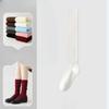 Ankela Red Socks, Women's Calf Socks, Pure Cotton Autumn and Winter Angora Red Knee-high Socks, Vertical Boneless Socks, Pile Socks