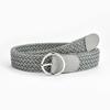 Women'S Belt Round Buckle Simple Japanese Buckle Decorative Multi-Colored Wax Rope Woven Casual Pants Jeans Belt Women