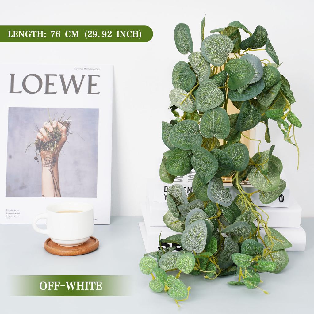Simulation Eucalyptus Pendant Home Wall Decoration EncryptionGreen Plant Simulation Willow Leaf Wisteria StripPendant Fake Grass