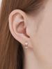 14K GF Ballroom Carved Stone One-Touch Ring Earrings C24EGF197