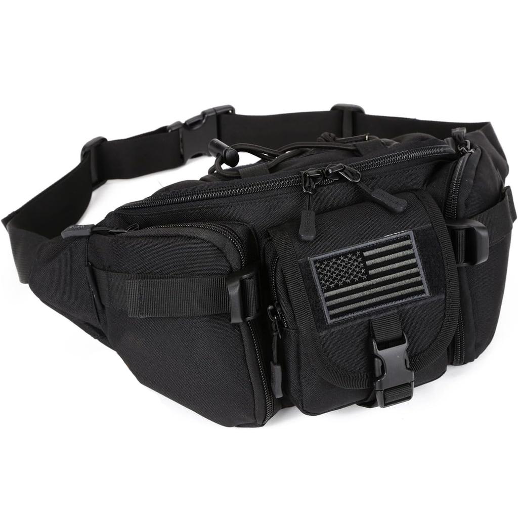 Military Tactical Waist Pack for Men Durable Fanny Pack for Cycling Camping Hiking Hunting Fishing