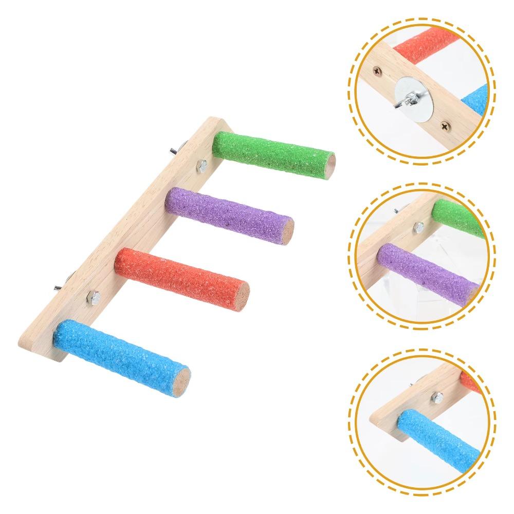 Wear-resistant Bird Cloud Ladder Wood Parrot Grinding Claws Stick Bird Climbing Ladder Hamster