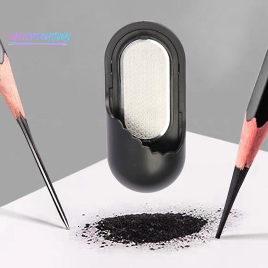 Charcoal Pencil Sharpener Clip Type Portable - Sketching Drawing Pencil Point Sandpaper Sharpening Tool Artist Student Art Supplies