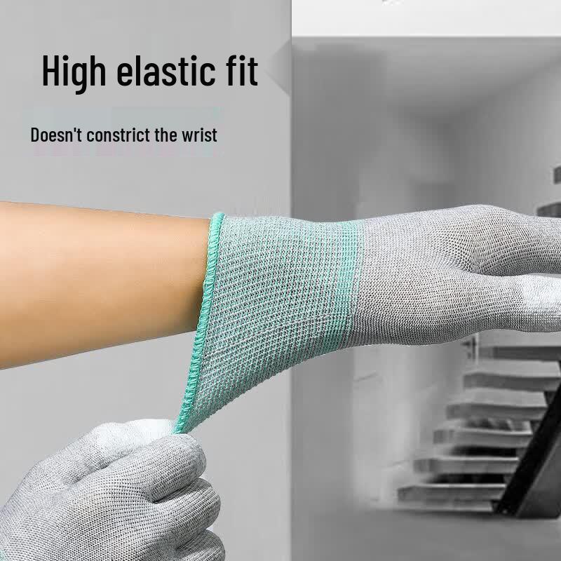 Anti-Static Carbon Fiber PU Coated Work Gloves