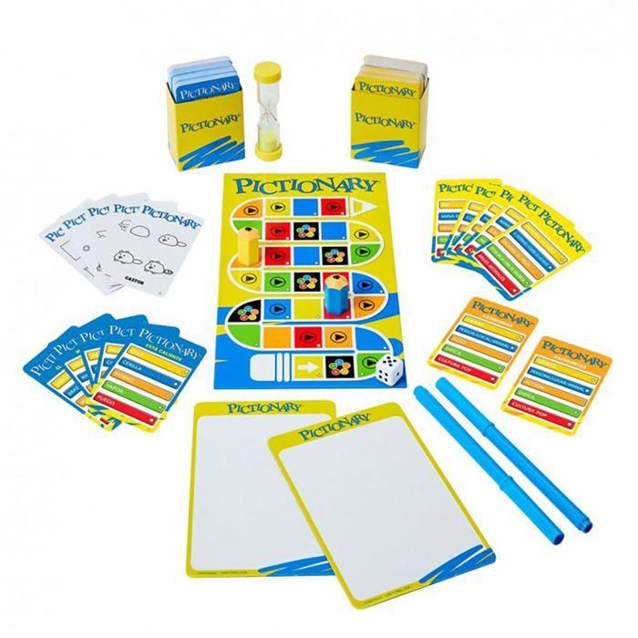 Pictionary Board Game - Mattel Games - 40th Anniversary Edition - For Two Teams - Multicolored - 10 Players