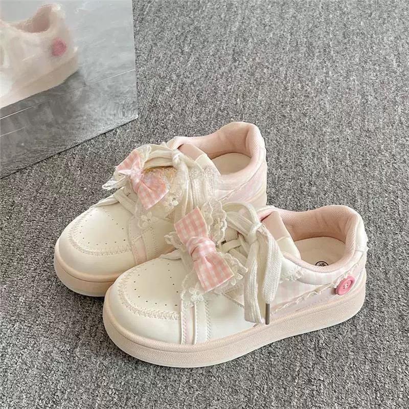 

Casual sports board shoes women s spring and autumn new non-slip thick-soled flat-soled pink white shoes women s canvas shoes 40 розовый