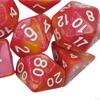 7 Pieces Acrylic Polyhedral Dices D6 D4 D8 D10 D12 D20 Gifts Board Game Props Durable for Role
