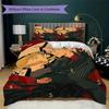 Soul Eater Pattern Bedding uilt Set uilt Cover Pillowcase Home Decoration Birthday Gift (1 * duvet cover + 2 * pillowcase without core)172