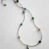 RER Color Stone Wave Necklace
