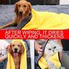 Soft Ultra-Absorbent Quick-Dry Pet Towels - Versatile for Cats & Dogs Bath, Car Cleaning & Home Daily Use