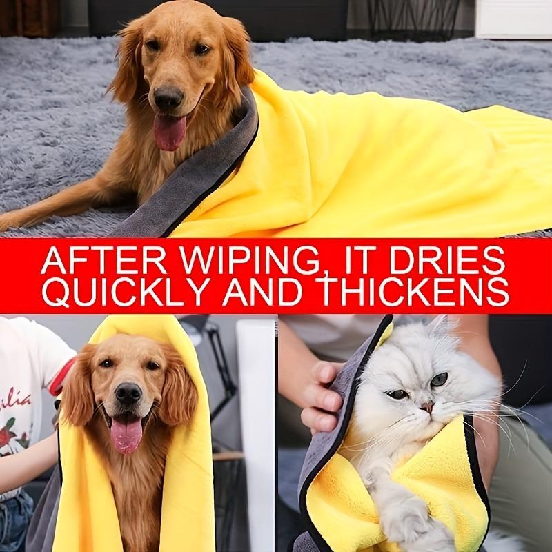 Soft Ultra-Absorbent Quick-Dry Pet Towels - Versatile for Cats & Dogs Bath, Car Cleaning & Home Daily Use