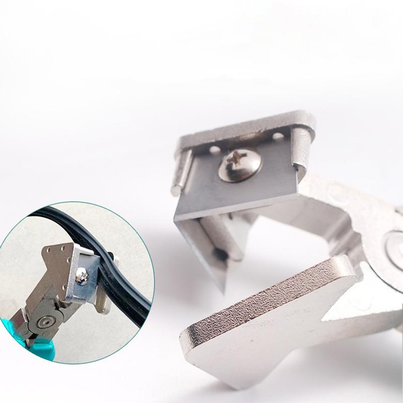 Industriell 90° Rettvinkel Ledningskanal Tang Pvc Pe Plast Rør Slange Saks Gummilist Saks Vinkel V Munn Klippetang