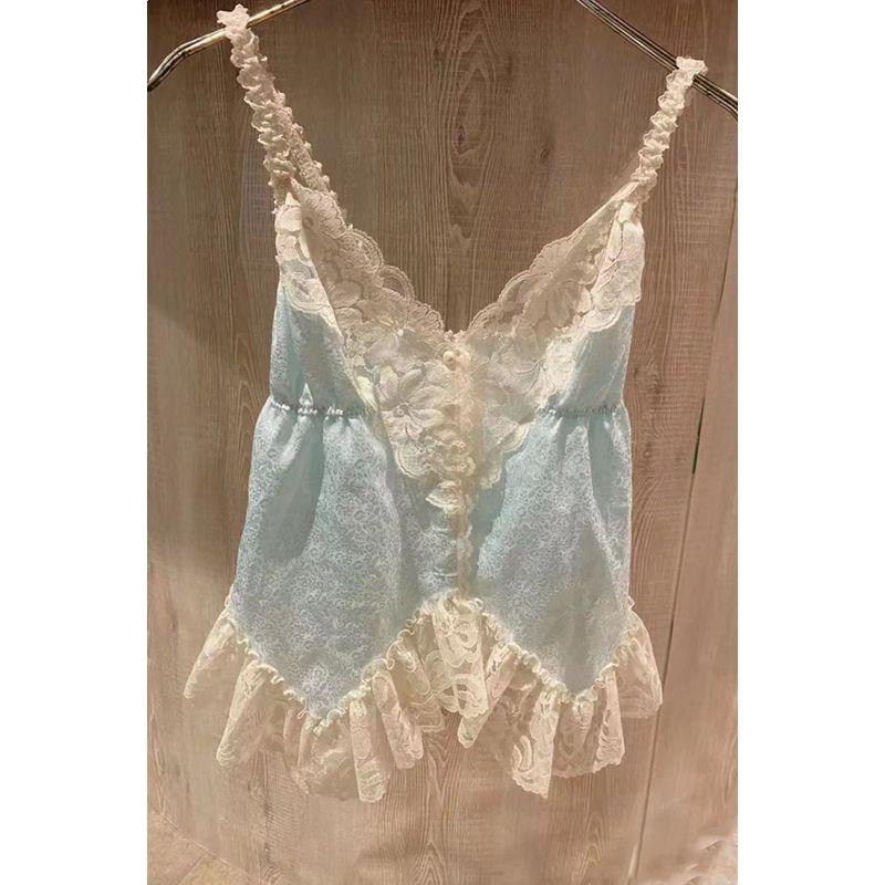 

Бренд первой линии Скидка Защита от протечек Летняя новинка Кружево Маленький слинг Западный стиль Молодежный вид Чистое желание Топы Женская Уникальная мода Picture Color S