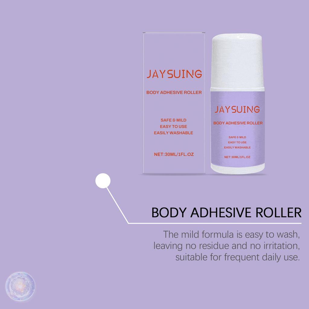 Jaysuing Anti-Exposure Roll-On Adhesive Non-Slip & Leak-Proof Gentle Formula Prevents Exposure Suitable for Whole Body 30ml