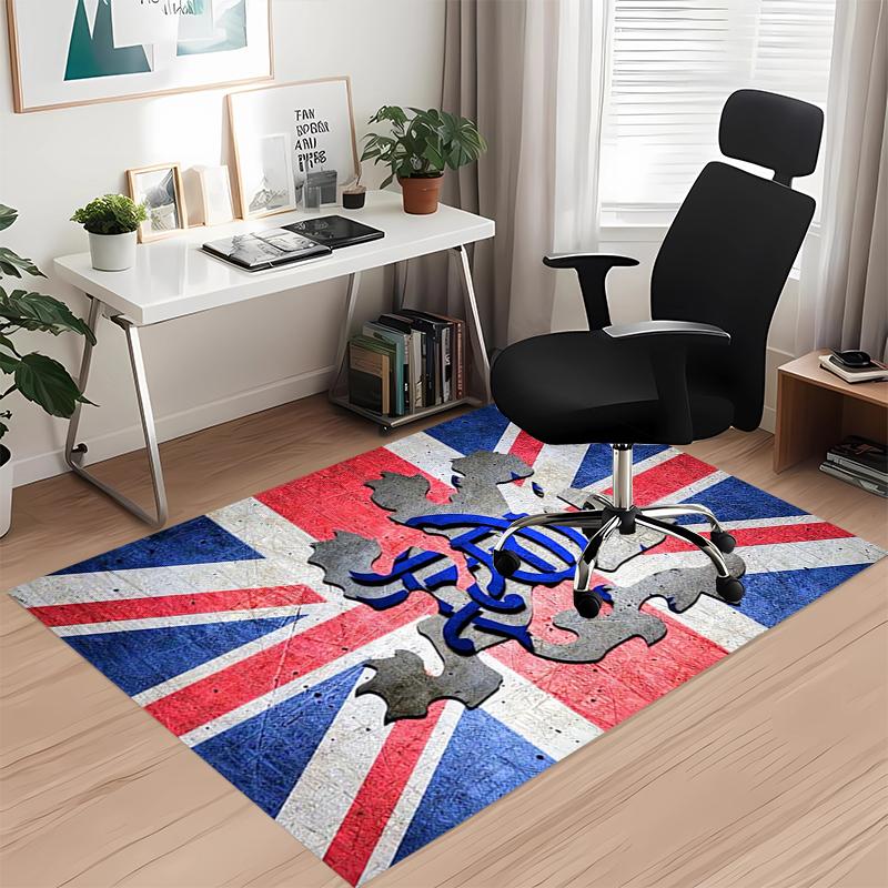 Rangers F.C Printed Carpet, for Office Chair Living Room Bedroom Kitchen Room Decor Gifts.