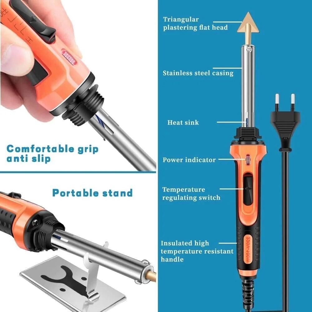 Car Bumper Repair Welder Smoothing Tool High Power 100W Electric Welding Solder Kit For Bumper Repair Tools