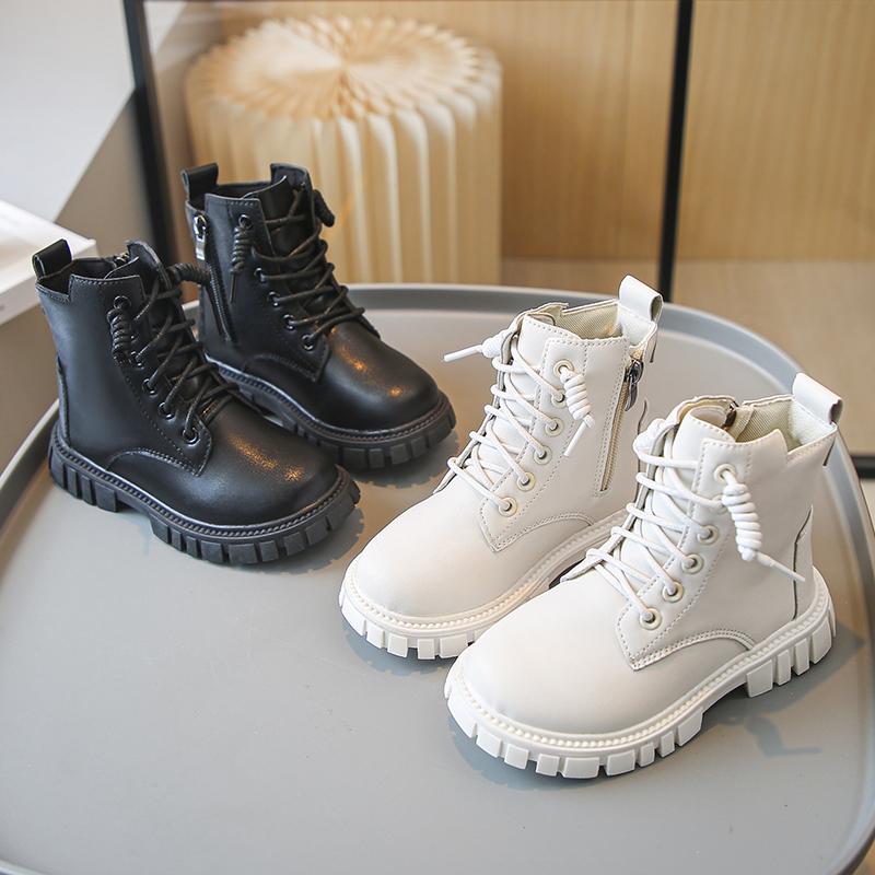 BotaGirl Shoe Autumn Winter Girl Ankle Boot Fashion Non-slip Boy PULeather Short Boot Children Korea Boot Fall Toddler Girl Boot