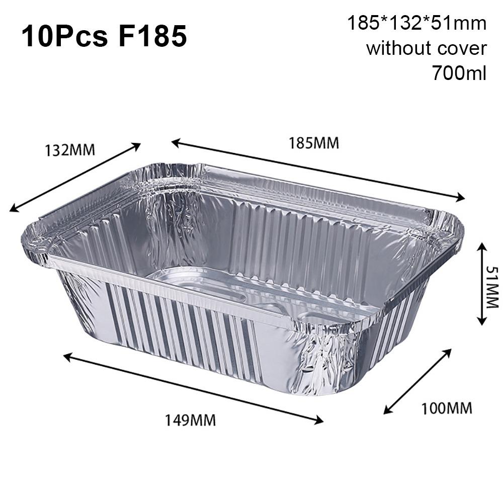 10 Unidades Contenedor de Alimentos de Papel de Aluminio Cuenco Desechable Papel para Freidora de Aire Cocinar Calentar Almacenar