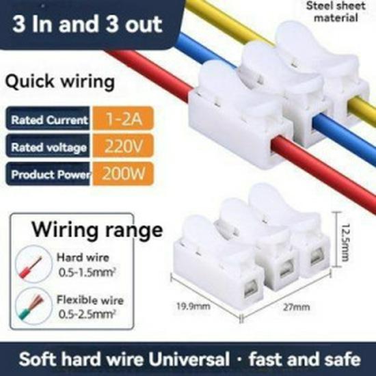 2-Position LED Quick Wire Push Connector Terminal