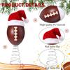 Christmas Tree Top Soccer Football Tree Topper With Hat Decor Christmas Home Ornament For Outdoor Winter Holiday Studio Nursery