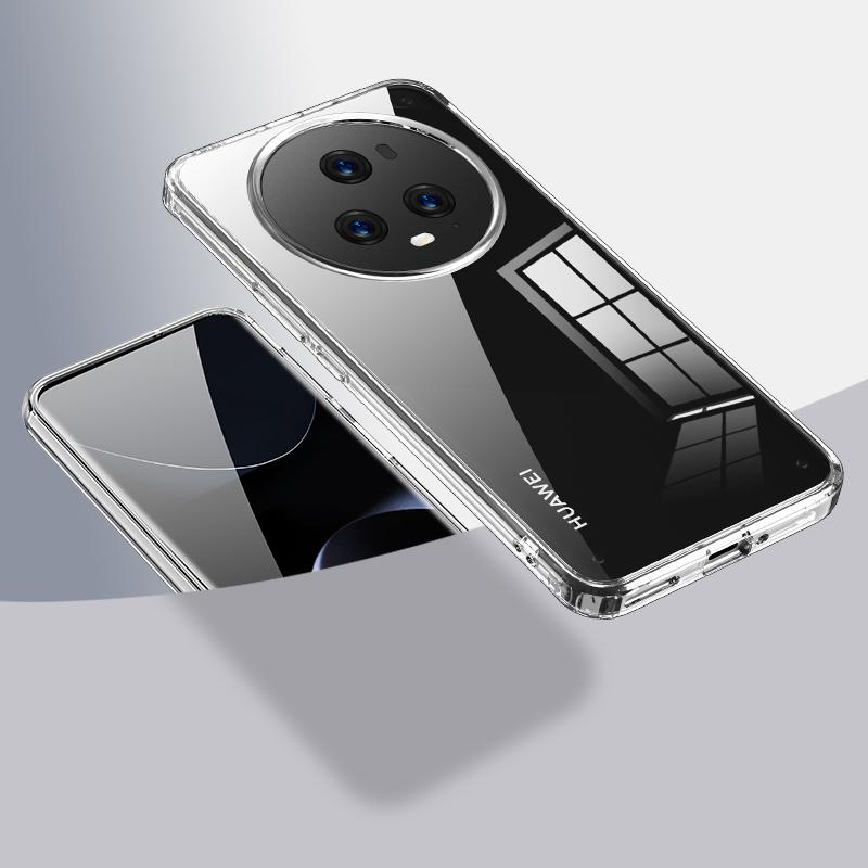 

For Honor Magic5 Pro Phone Case Hard PC Soft TPU Airbag Drop Protection Phone Cover Transparent