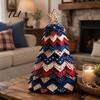 Stoffkürbis Geistermuster Halloween gestepptes Baum-Kit, Hexe Katze Spinne DIY Herbsternte Heimdekoration 3D gepolstertes Nähbastelprojekt für