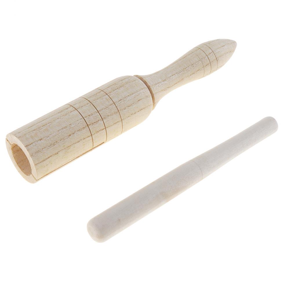Sound Tube Holz Krähe Kind Geschenk Holz Sounder Musical Spielzeug Percussion Kinder Bildung Instrument