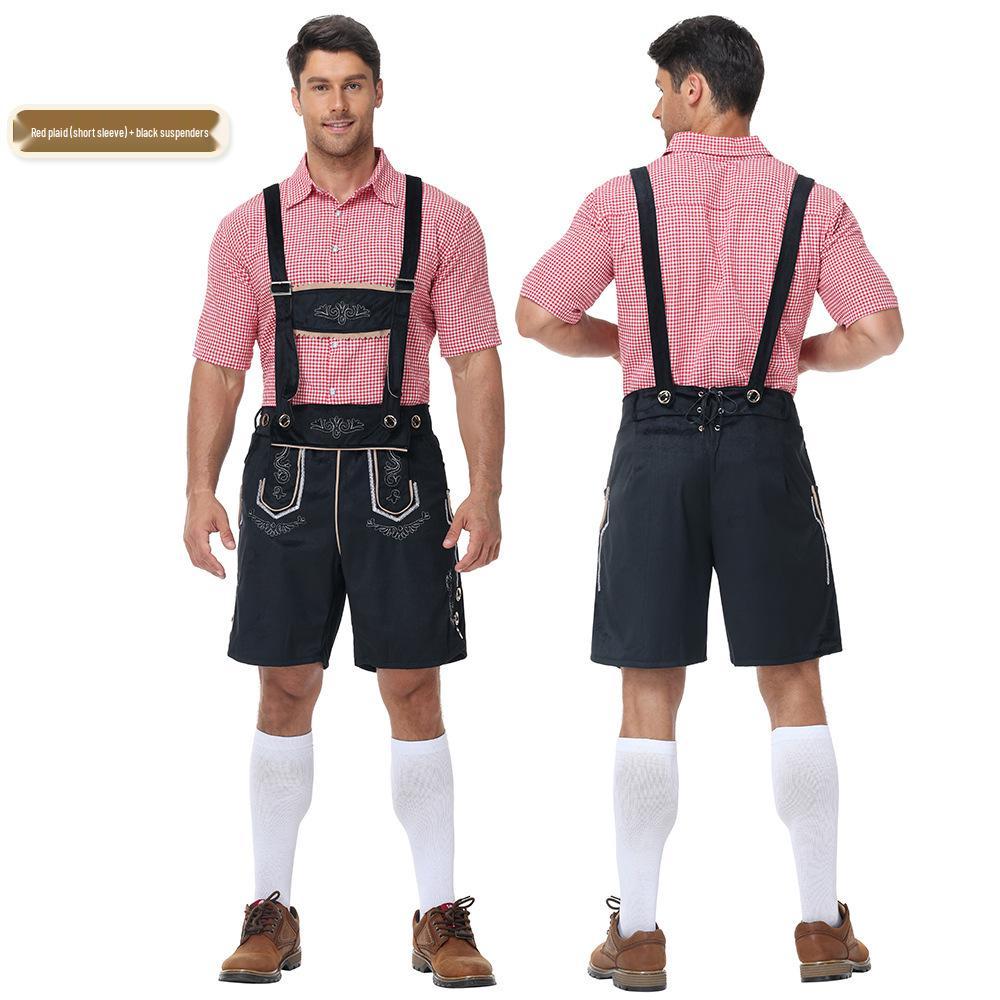 Traditional German Oktoberfest Men's Beer Festival Lederhosen