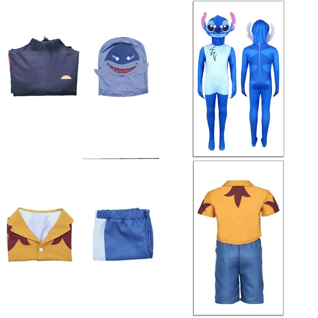 Comfortable And Stylish Interstellar Baby Cosplay Costume For Kids With Cartoon Prints In Stitch Design