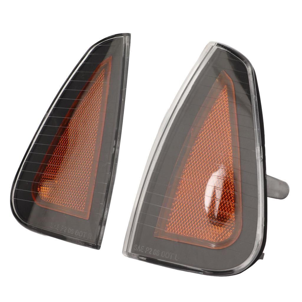 2 Pcs Front Turn Signal Light Cover 4806218AD Side Marker Lamp Cover Replacement for Dodge Charger LX SRT8 2006‑2010