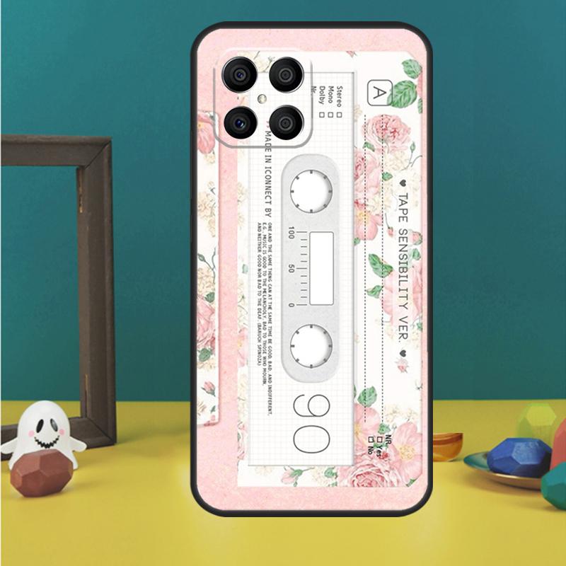 Cassette Tape Case For Honor Magic 5 6 7 Lite Honor 200 Pro 50 70 90 Lite X9b X9a X8b X8a X8 X9 X9c Cover