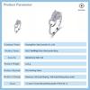 0.54 CTW S925 Sterling Silver Full Micro Pave Moissanite Leopard Ring Edgy Panther Head Link Band Bold Unisex Jewelry