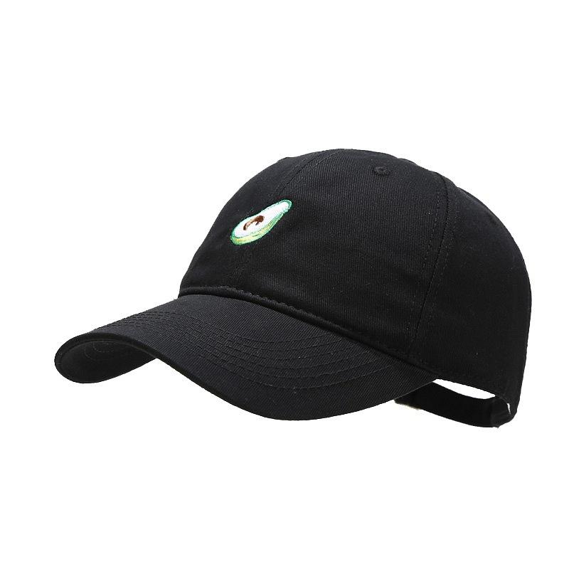Spring new embroidered soft-top avocado cap men's and women's outdoor leisure sunscreen baseball cap