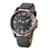 Men's Waterproof Analog Watch Large Dial Punk Quartz Watch PU Strap Fashion Watch Gift for Boyfriend Birthday Anniversary Christmas