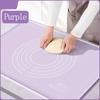 Non-Stick Silicone Pastry Mat Thickened Food Grade Pizza Noodle Dough Kneading Pad with Measurements Kitchen Baking Supplies