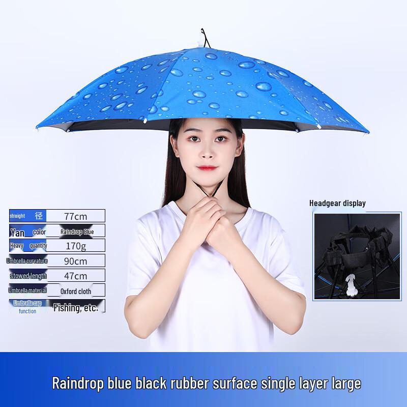 Nanqiao Head-Worn Fishing Umbrella Hat