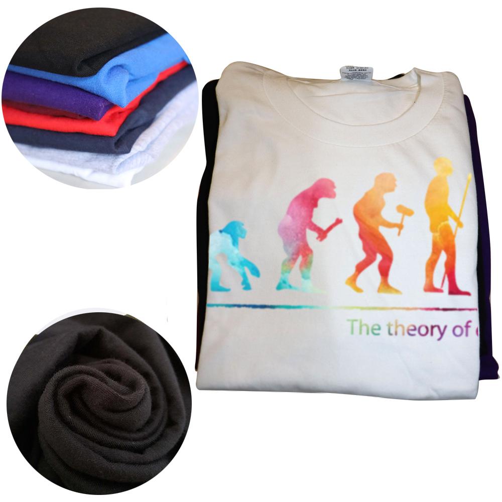 Funny The Theory of Evolution Cajon Graphic T Shirts Men Cotton Humor Streetwear Tee Shirt Short Sleeve Unisex Loose Clothing