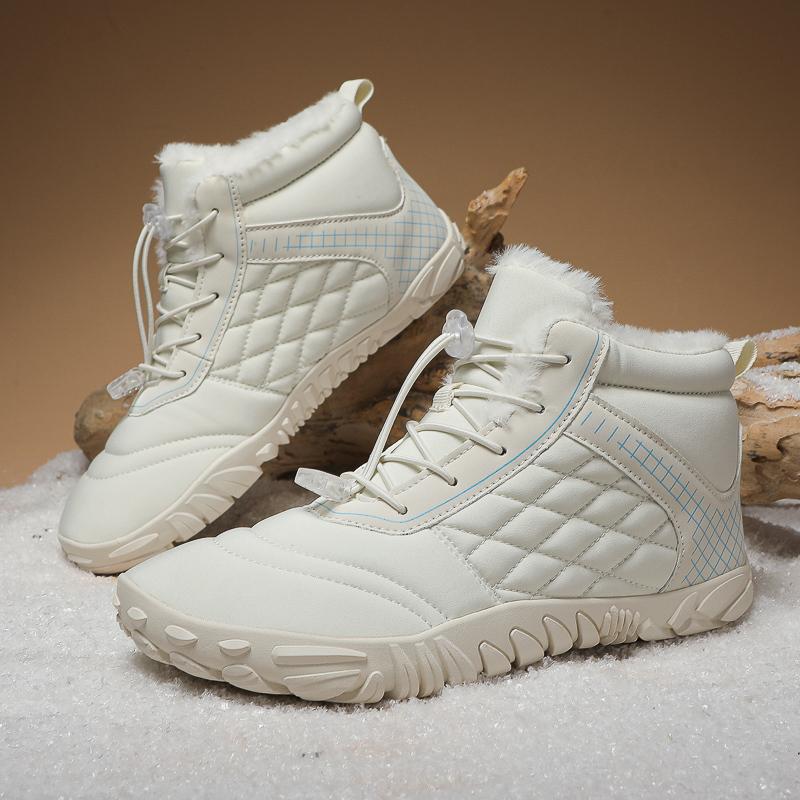 Vintersnøstøvler For menn Kvinner Holder varmen Bomullssko Utendørs tursko Plysj Varm Høy ankelstøvler Sneakers
