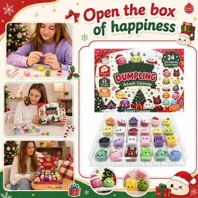 2026 Advent Calendar for Adults, Cute Christmas Countdown Box with Surprise Sensory Toys, Party English Version Box