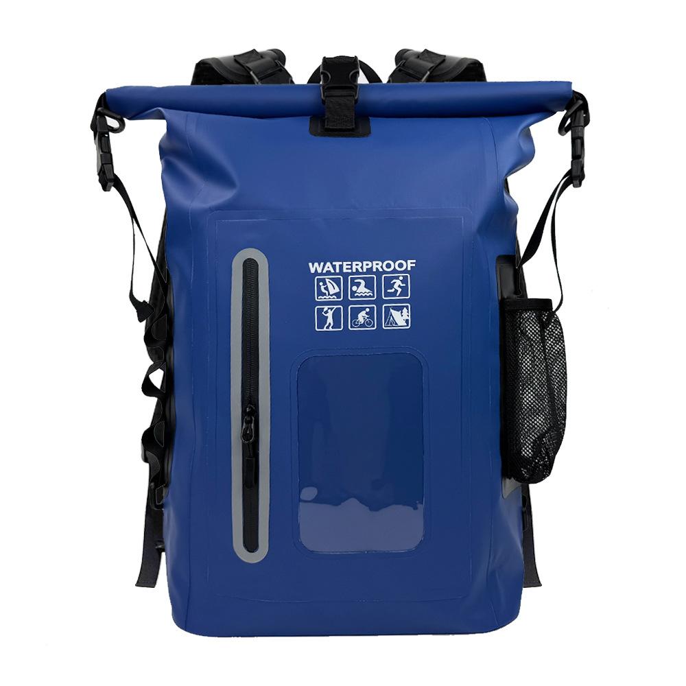 Dry And Wet Separation Waterproof Outdoor Sports Backpack, Fishing And Camping Creek Traceability Bag, Swimming And Rafting Waterproof Backpack.