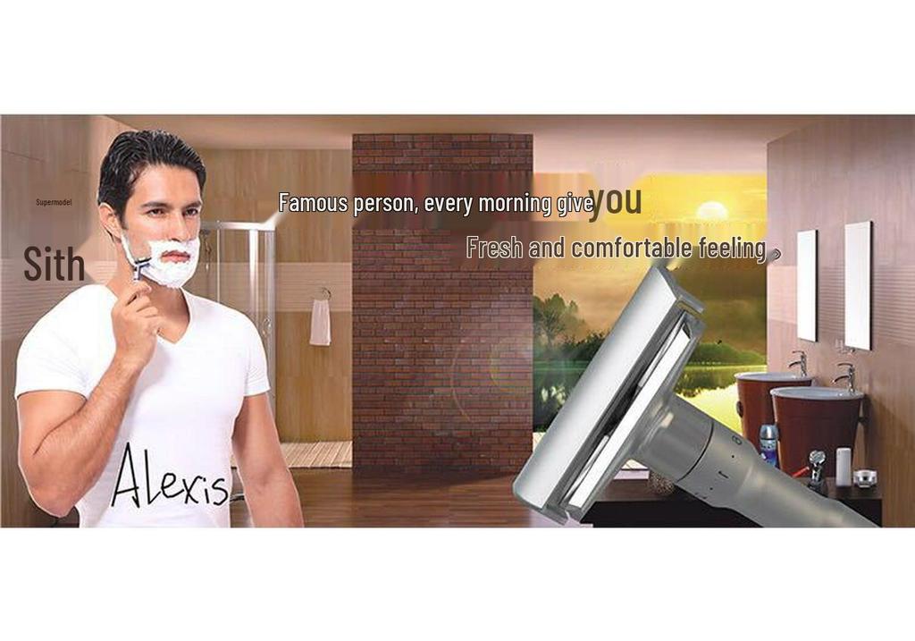 Famous Brand Adjustable Men's Manual Razor - Upgraded, Washable Stainless Steel, Double-Sided Blade