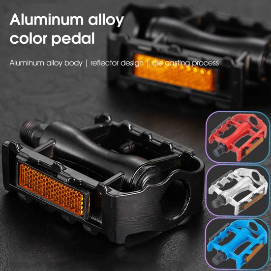 

1 пара велосипедных педалей, отражатель, прочные противоударные детали, нескользящая велосипедная педаль на платформе для езды на велосипеде