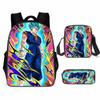 Animation seven dragon ball backpack, primary and secondary school schoolbag, satchel, shoulder bag, pencil case three-piece set