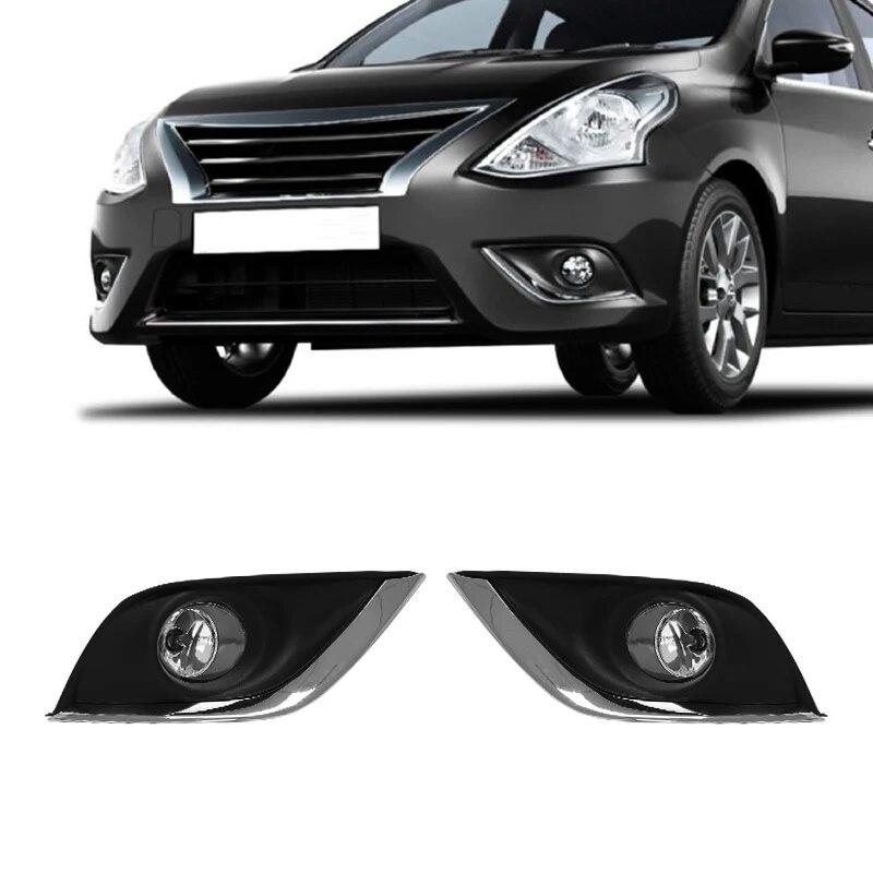 For Nissan Sunny Led Fog Light VERSA Sedan ALMERA N17 2014 2015 2016 2017 2018 Daytime Running Lamp DRL Daylight Waterproof 12V