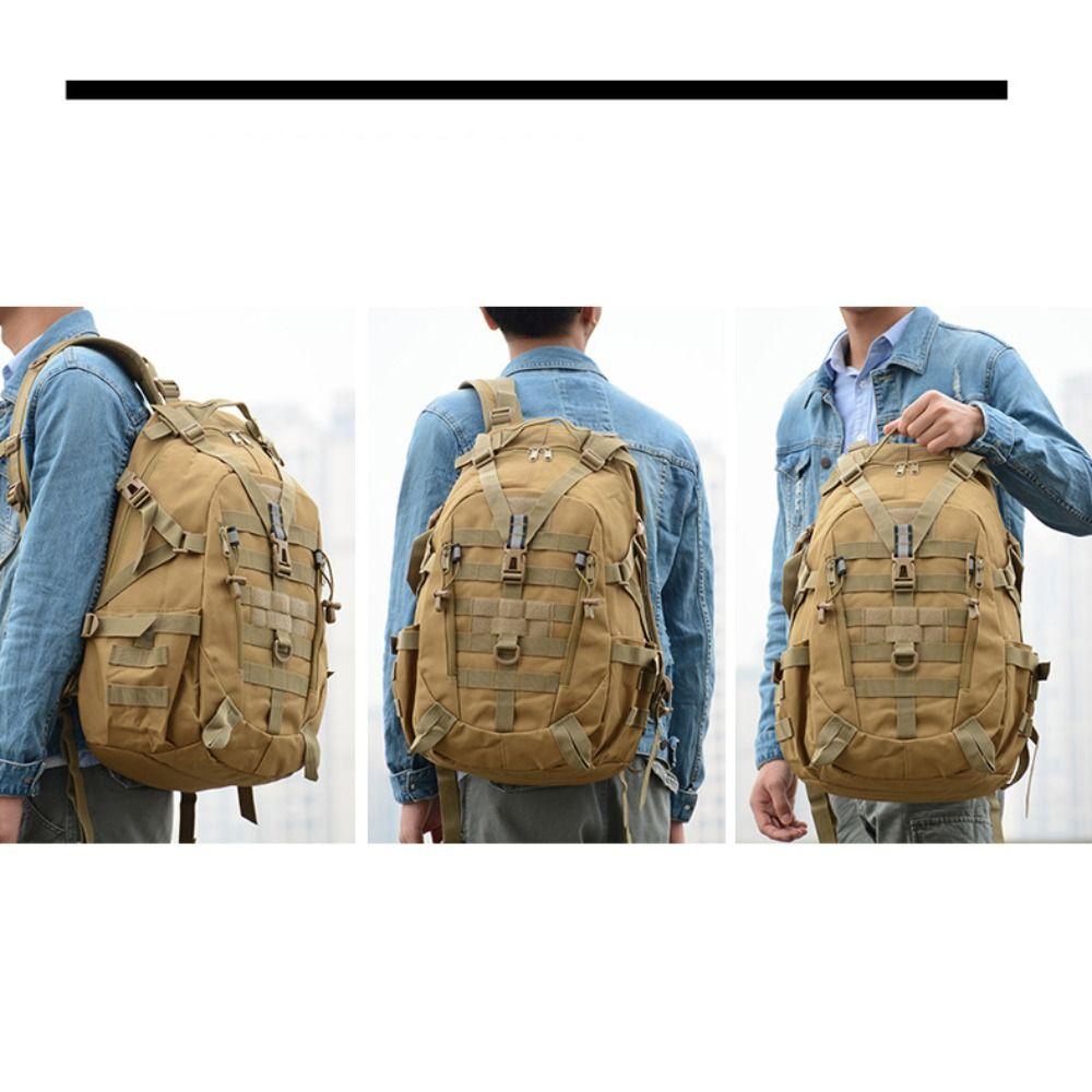 Oxford Cloth Mountaineering Bag 40L Large Capacity Double-Shoulder Bag  Mountaineering Hiking