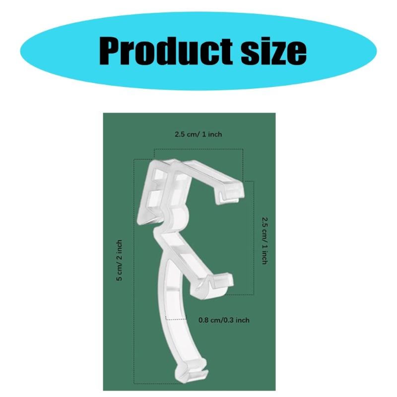 Horizontal Blind Repair Kits 20 Pieces Plastic Clear Clips Easy Installation Curtain Hardware for Window Valance Clips