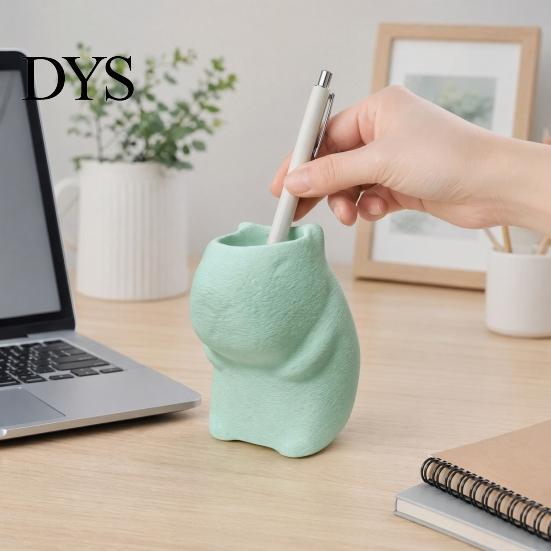 Colorful Desktop Pen Holder Standing Capybara Holder, Cute Animal Desk Organizer for Pens Makeup Office Accessory Brushes, Large Capacity Pencil Stand